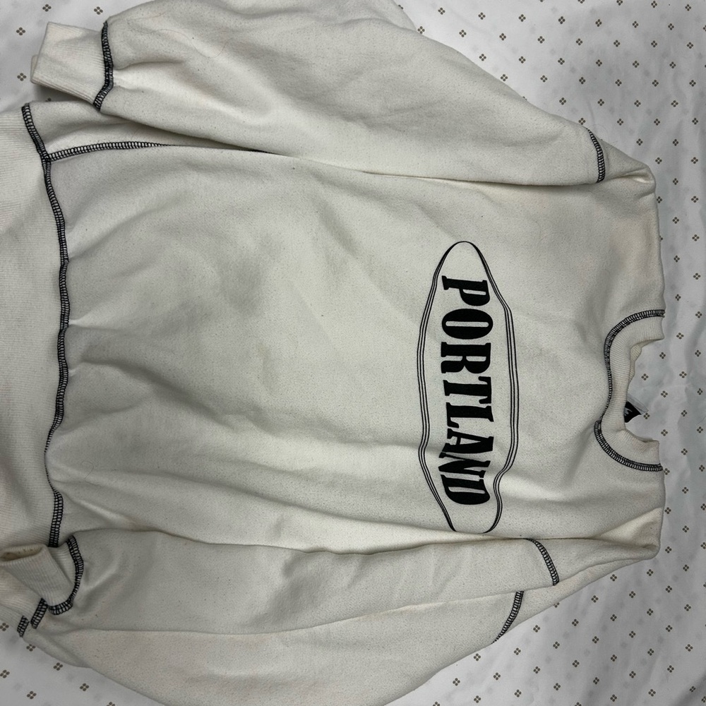 Princess Polly Cream Graphic Sweatshirt